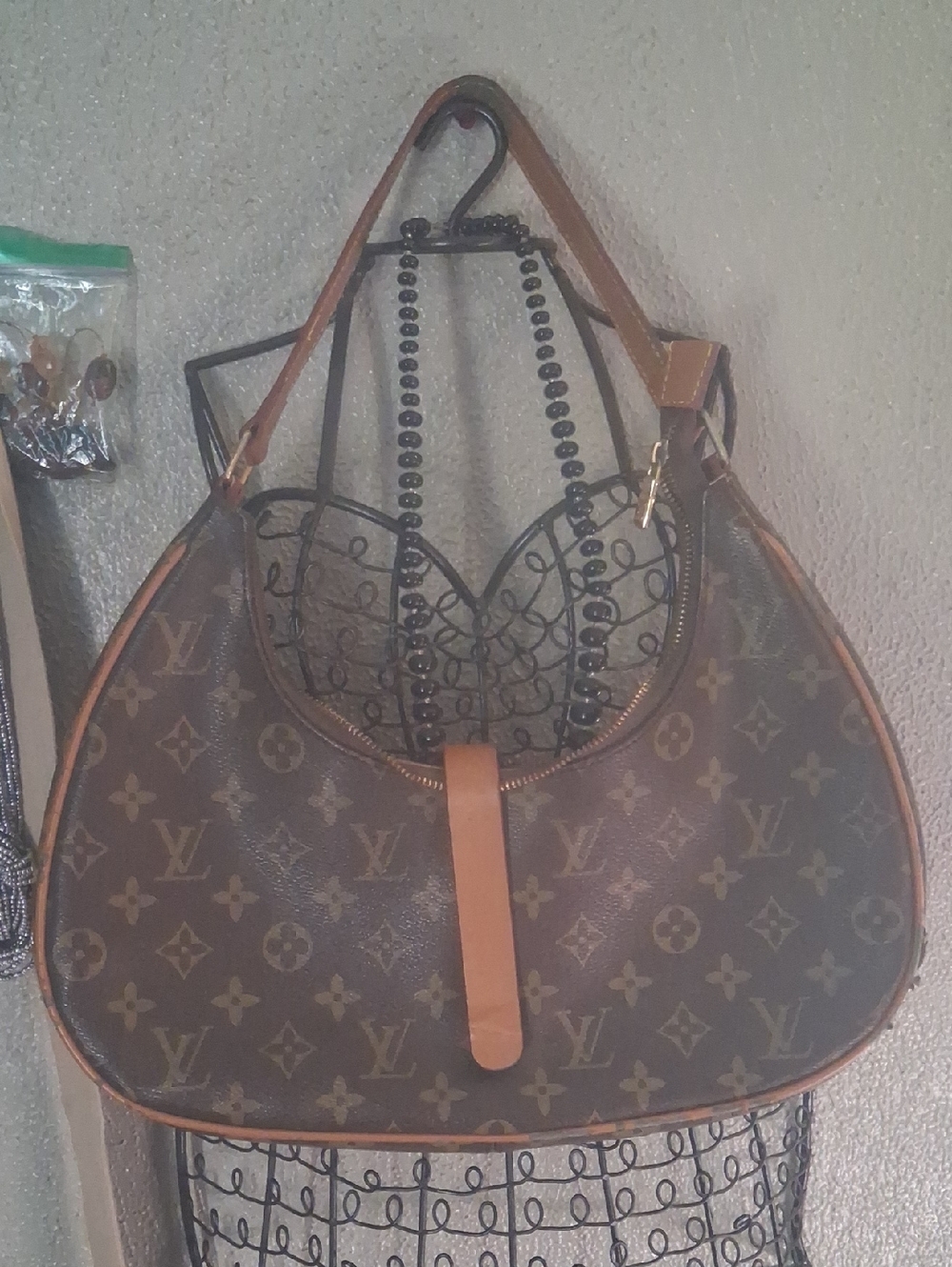 Damaged- "Louie Vuitton" Vintage Loop Hobo Bag
